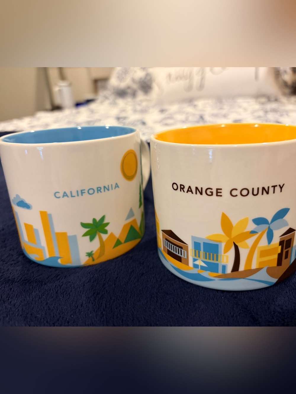 Starbucks mugs- You are Here Collection (Orange County and California)